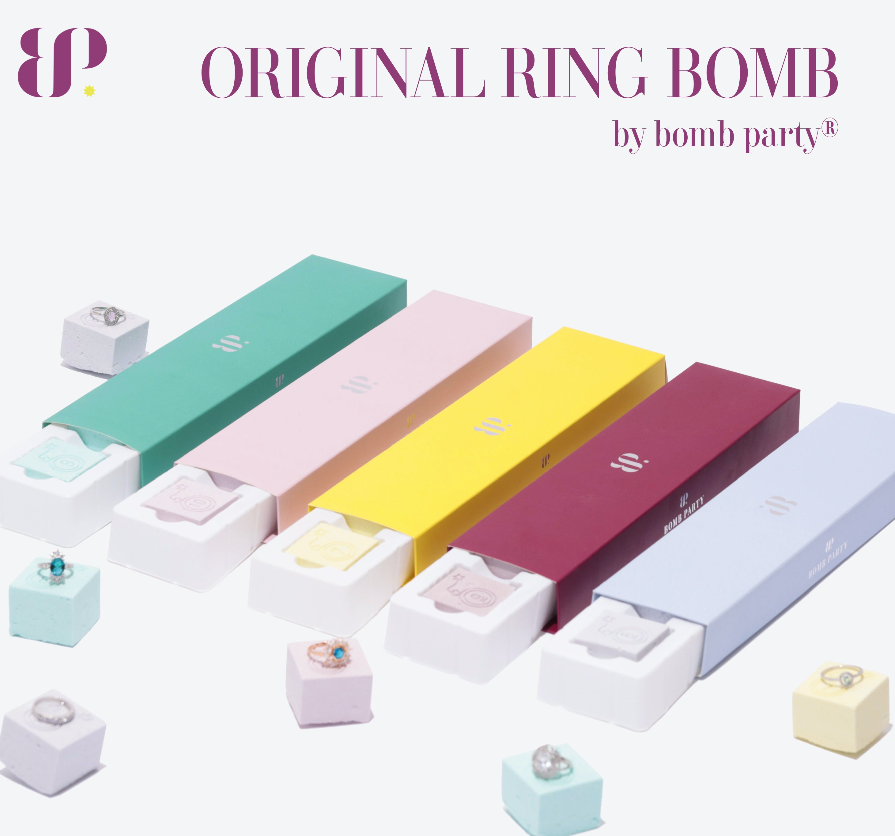 Our Original Ring Bombs are available in ring sizes 6-10 at $19.95 each.