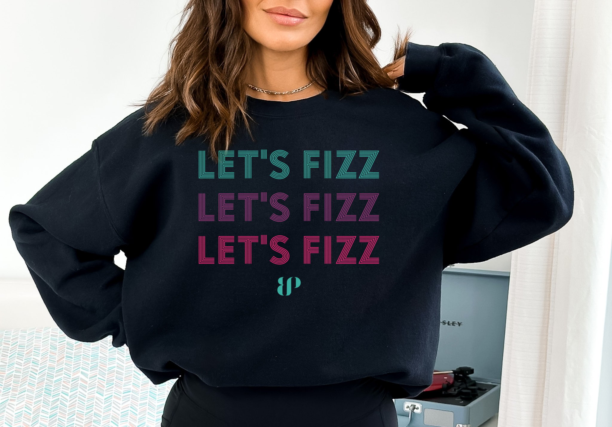 Image for Let's Fizz Sweatshirt Black or White